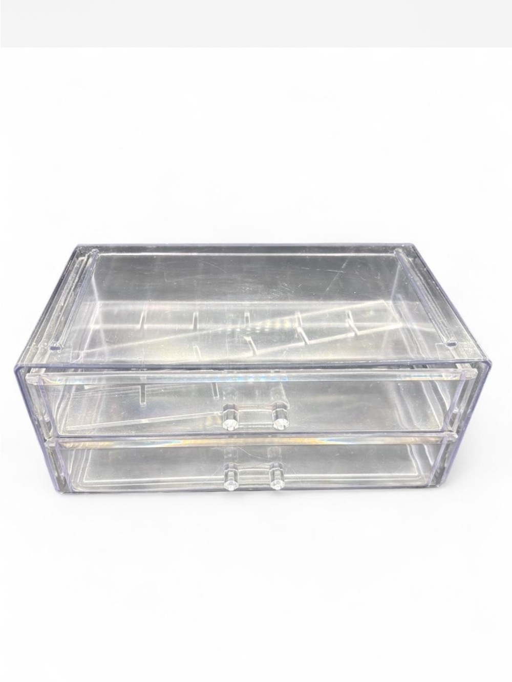 Amazon Essentials Clear Acrylic 2-Drawer Jewelry Organizer - Transparent